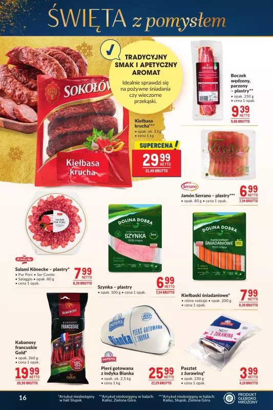 Makro - gazetka promocyjna Święta z pomysłem od wtorku 10.12 do poniedziałku 06.01 - strona 16