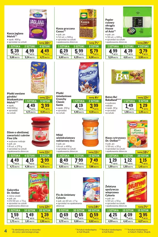 Makro - gazetka promocyjna Kupujesz więcej płacisz mniej od piątku 27.12 do poniedziałku 20.01 - strona 4