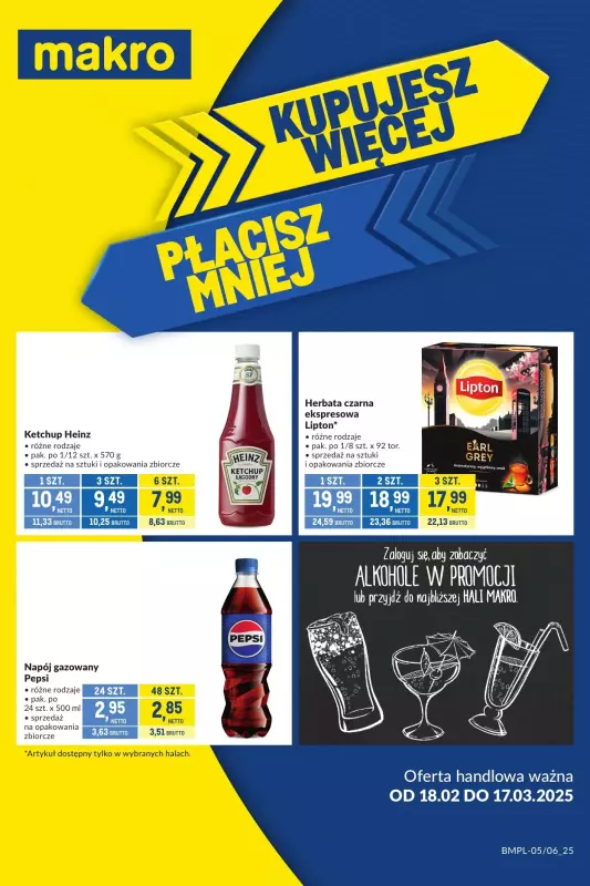 Makro - gazetka promocyjna Kupujesz więcej płacisz mniej od wtorku 18.02 do poniedziałku 17.03