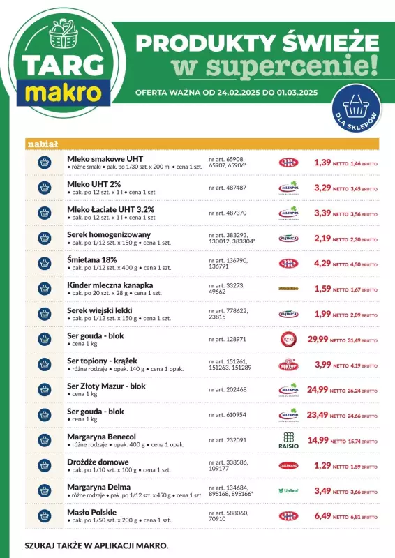 Makro - gazetka promocyjna Targ MAKRO - oferta świeża w super cenach! od wtorku 25.02 do soboty 01.03 - strona 8