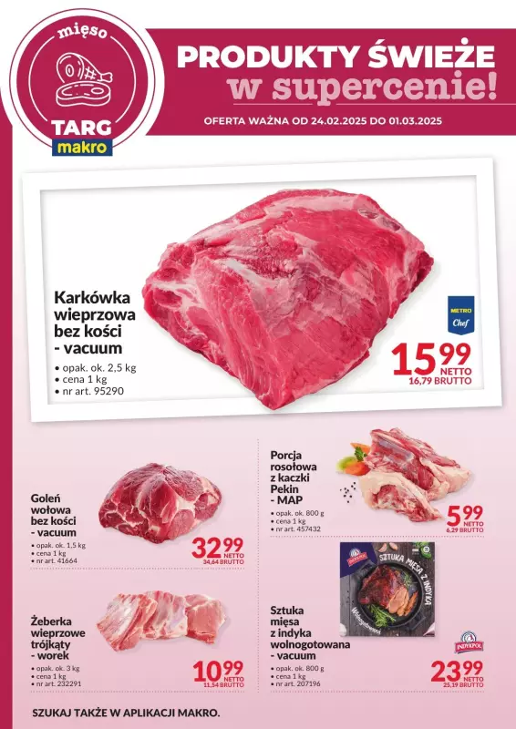 Makro - gazetka promocyjna Targ MAKRO - oferta świeża w super cenach! od wtorku 25.02 do soboty 01.03