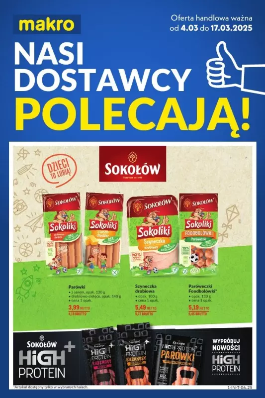 Makro - gazetka promocyjna Nasi dostawcy polecają od wtorku 04.03 do poniedziałku 17.03