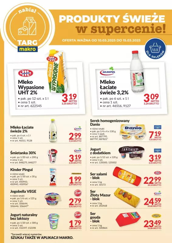 Makro - gazetka promocyjna Targ MAKRO - oferta świeża w super cenach!  