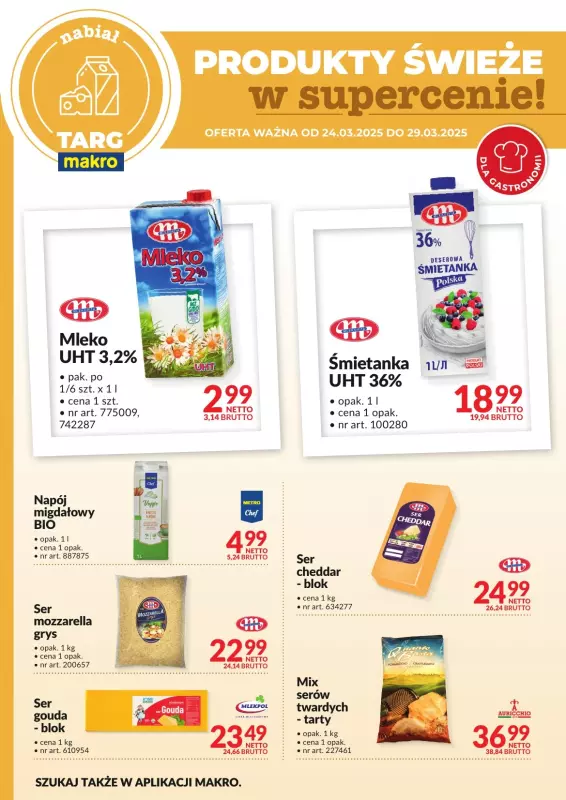 Makro - gazetka promocyjna Targ MAKRO - oferta świeża w super cenach! od poniedziałku 24.03 do soboty 29.03