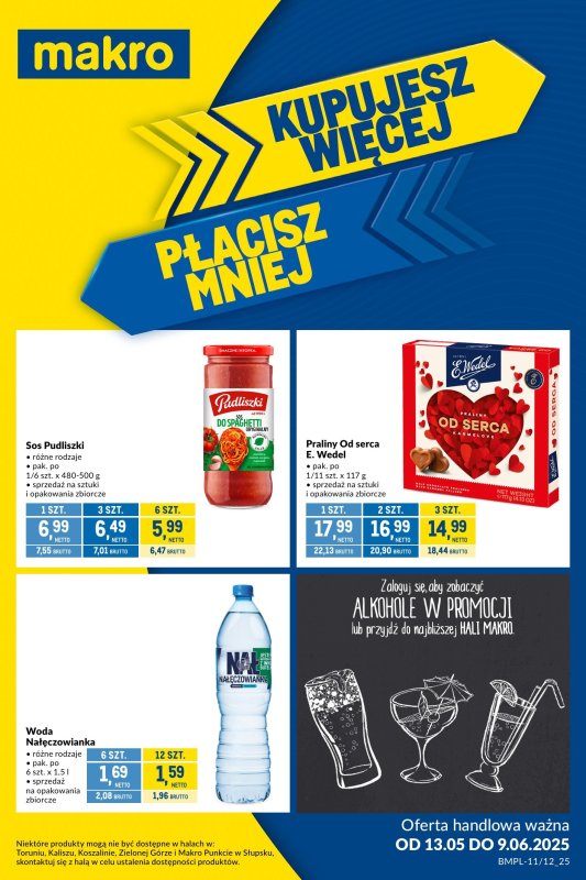 Makro - gazetka promocyjna Kupujesz więcej płacisz mniej od wtorku 13.05 do poniedziałku 09.06