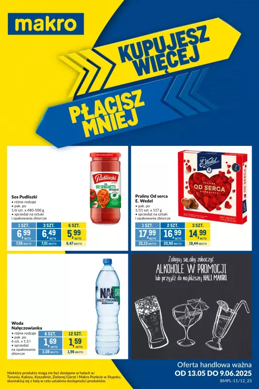 Makro - gazetka promocyjna Kupujesz więcej płacisz mniej  