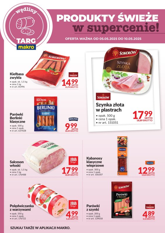 Makro - gazetka promocyjna Targ MAKRO - oferta świeża w super cenach! od piątku 09.05 do soboty 10.05 - strona 3
