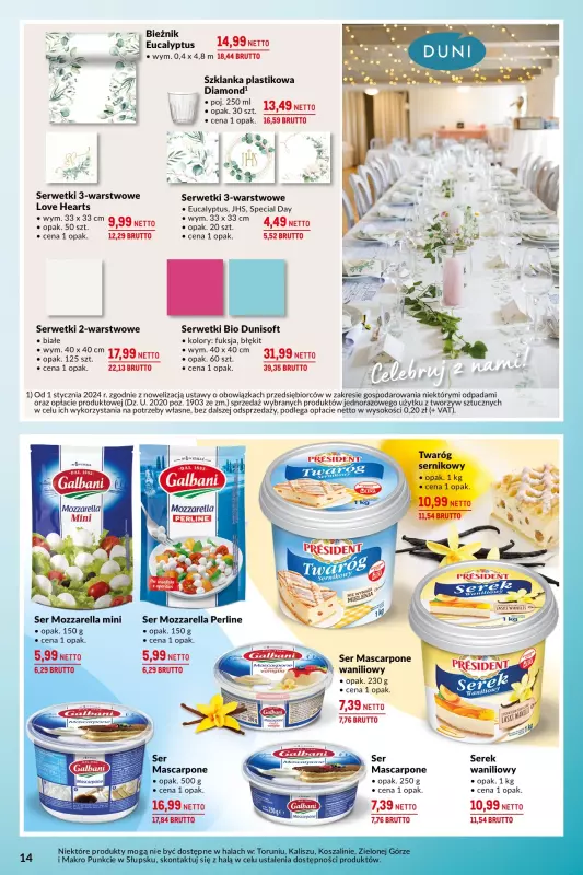 Makro - gazetka promocyjna Na uroczyste okazje od wtorku 13.05 do poniedziałku 09.06 - strona 14