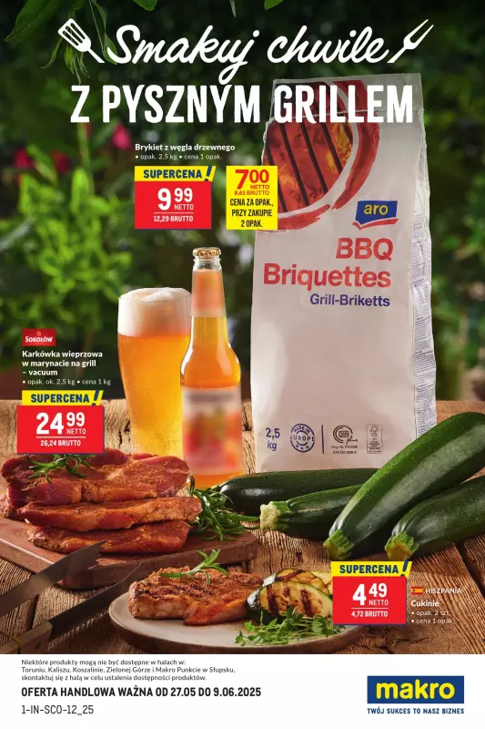 Makro - gazetka promocyjna Smakuj chwile z pysznym grillem od wtorku 27.05 do poniedziałku 09.06