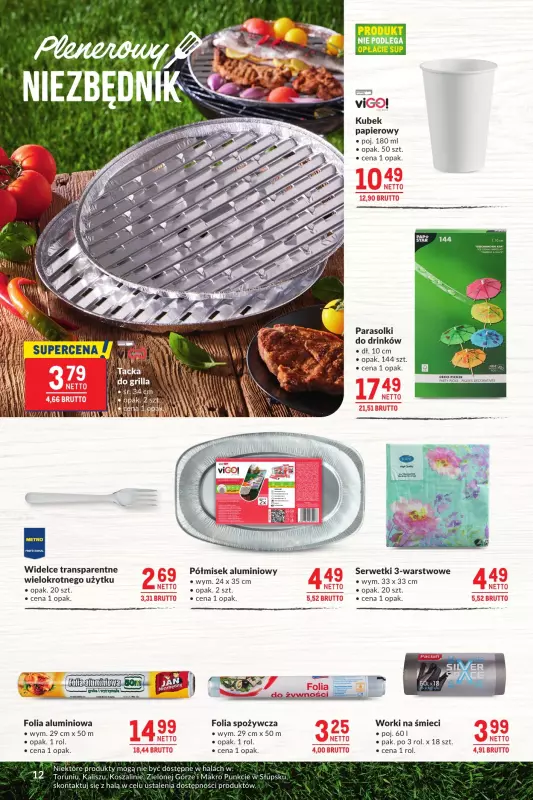 Makro - gazetka promocyjna Smakuj chwile z pysznym grillem od wtorku 27.05 do poniedziałku 09.06 - strona 12