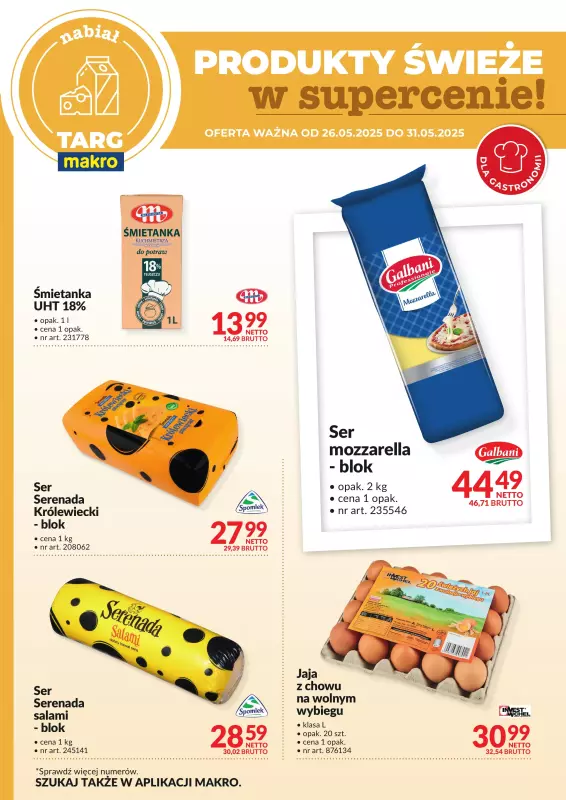 Makro - gazetka promocyjna Targ MAKRO - oferta świeża w super cenach! od poniedziałku 26.05 do soboty 31.05 - strona 2