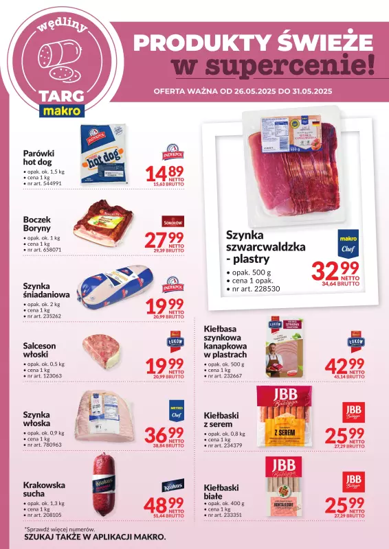 Makro - gazetka promocyjna Targ MAKRO - oferta świeża w super cenach! od poniedziałku 26.05 do soboty 31.05 - strona 3