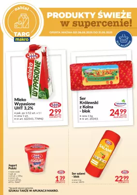 Makro - gazetka promocyjna Targ MAKRO - oferta świeża w super cenach! od poniedziałku 26.05 do soboty 31.05