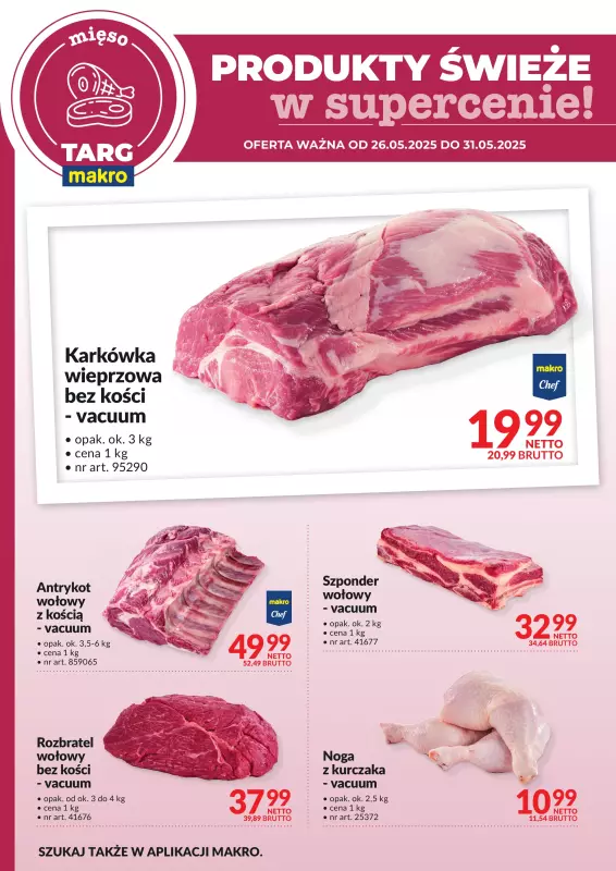 Makro - gazetka promocyjna Targ MAKRO - oferta świeża w super cenach! od poniedziałku 26.05 do soboty 31.05 - strona 4