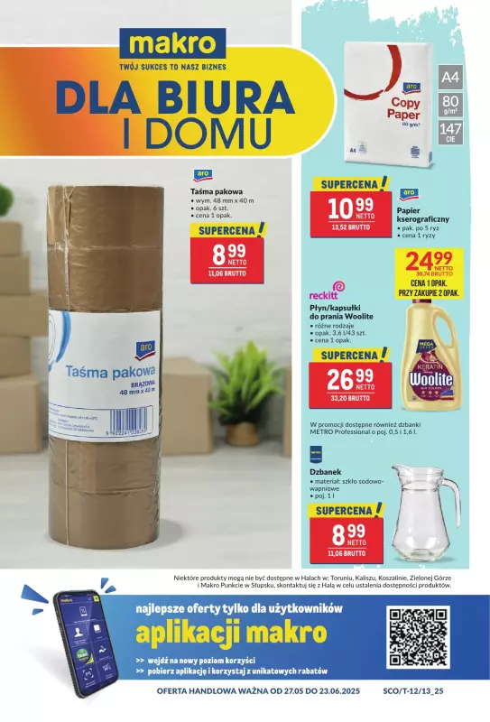 Makro - gazetka promocyjna Oferta dla biura i domu  