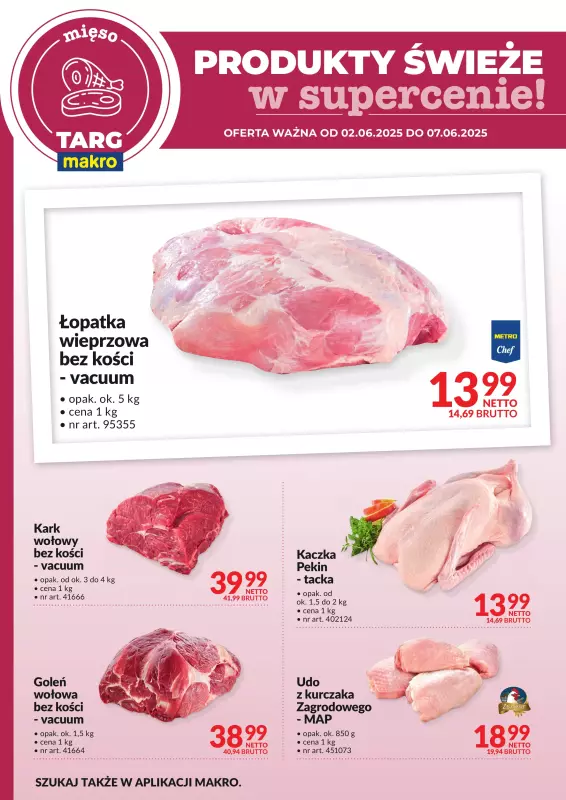 Makro - gazetka promocyjna Targ MAKRO - oferta świeża w super cenach! od poniedziałku 02.06 do soboty 07.06 - strona 4