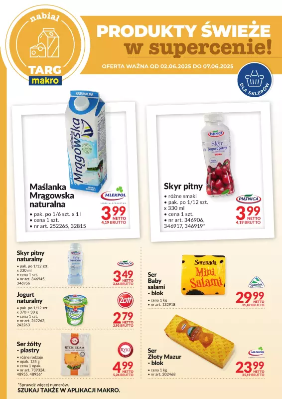 Makro - gazetka promocyjna Targ MAKRO - oferta świeża w super cenach!   - strona 2