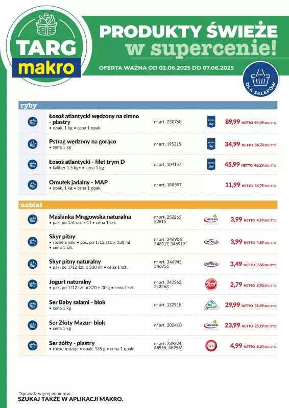 Makro - gazetka promocyjna Targ MAKRO - oferta świeża w super cenach! od poniedziałku 02.06 do soboty 07.06 - strona 8