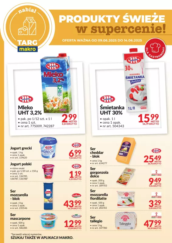 Makro - gazetka promocyjna Targ MAKRO - oferta świeża w super cenach! od poniedziałku 09.06 do soboty 14.06