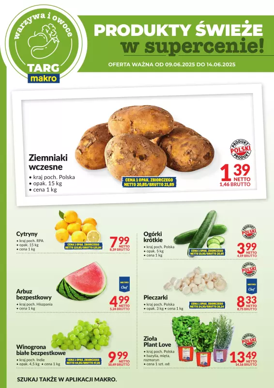 Makro - gazetka promocyjna Targ MAKRO - oferta świeża w super cenach! od poniedziałku 09.06 do soboty 14.06 - strona 5