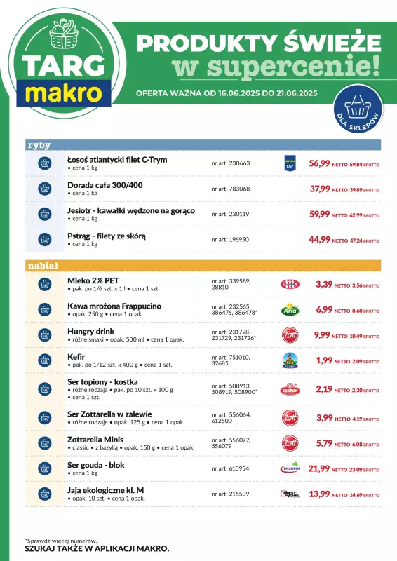 Makro - gazetka promocyjna Targ MAKRO - oferta świeża w super cenach! od poniedziałku 16.06 do soboty 21.06 - strona 8