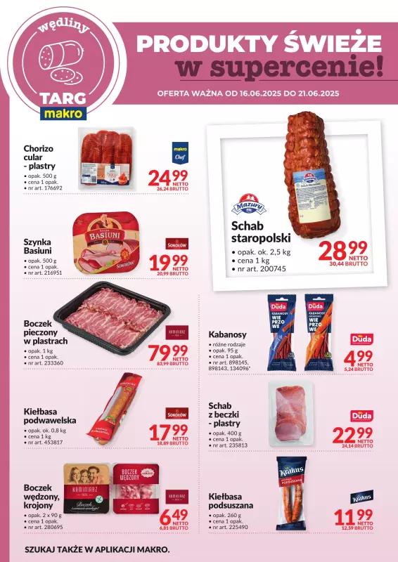 Makro - gazetka promocyjna Targ MAKRO - oferta świeża w super cenach! od poniedziałku 16.06 do soboty 21.06 - strona 3