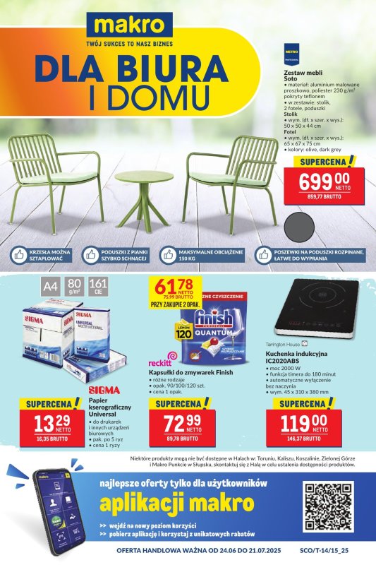 Makro - gazetka promocyjna Oferta dla biura i domu od wtorku 24.06 do poniedziałku 21.07