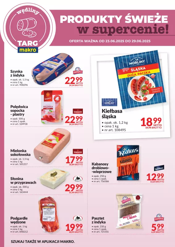 Makro - gazetka promocyjna Targ MAKRO - oferta świeża w super cenach! od poniedziałku 23.06 do niedzieli 29.06 - strona 3