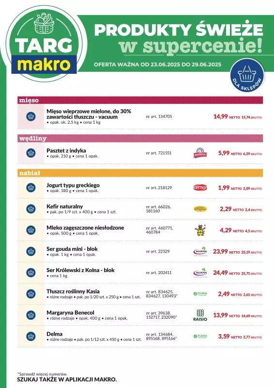 Makro - gazetka promocyjna Targ MAKRO - oferta świeża w super cenach! od poniedziałku 23.06 do niedzieli 29.06 - strona 8