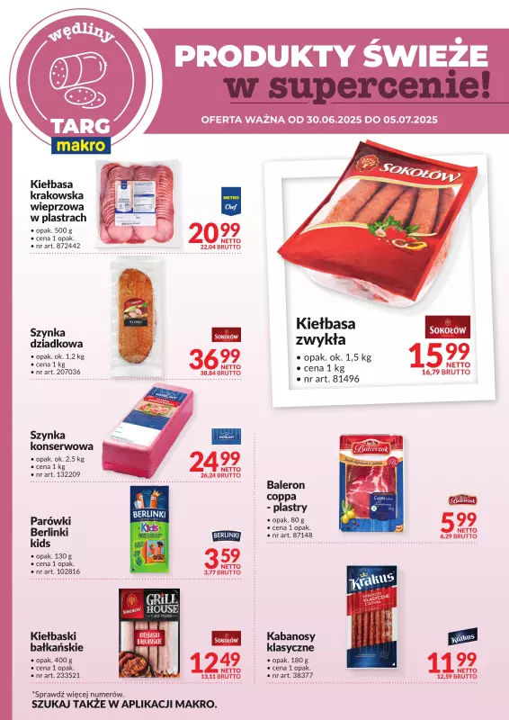 Makro - gazetka promocyjna Targ MAKRO - oferta świeża w super cenach!   - strona 3