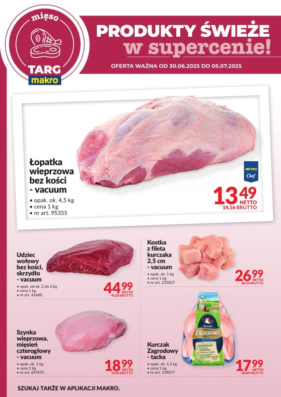 Makro - gazetka promocyjna Targ MAKRO - oferta świeża w super cenach! od poniedziałku 30.06 do soboty 05.07 - strona 4