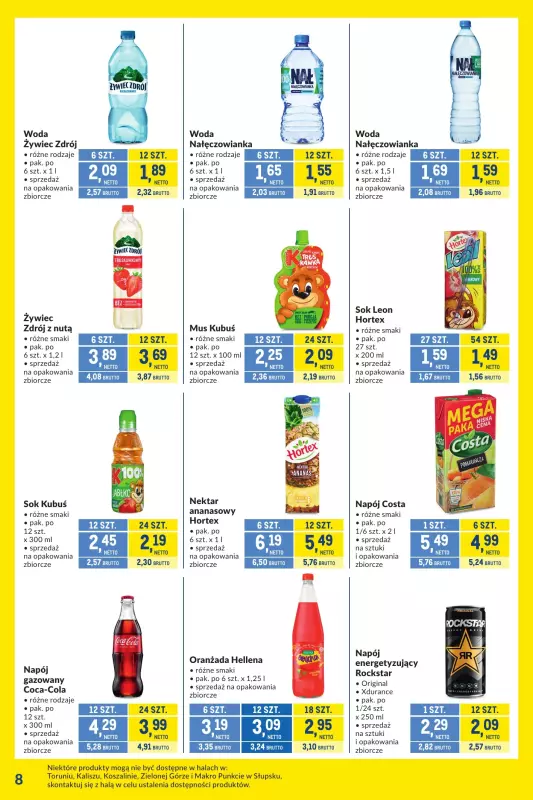 Makro - gazetka promocyjna Kupujesz więcej płacisz mniej od wtorku 08.07 do poniedziałku 04.08 - strona 8
