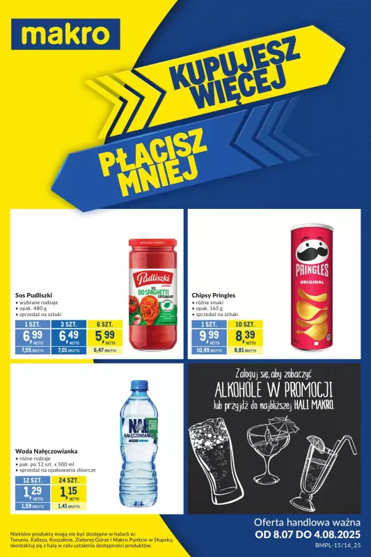 Makro - gazetka promocyjna Kupujesz więcej płacisz mniej  