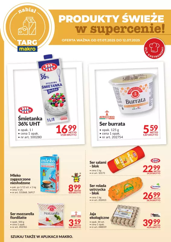 Makro - gazetka promocyjna Targ Makro - świeża oferta w super cenach! od poniedziałku 07.07 do soboty 12.07 - strona 2