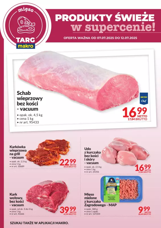 Makro - gazetka promocyjna Targ Makro - świeża oferta w super cenach! od poniedziałku 07.07 do soboty 12.07 - strona 4