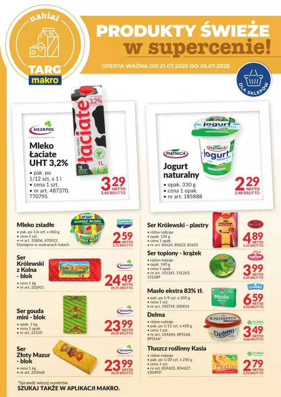 Makro - gazetka promocyjna Targ MAKRO - oferta świeża w super cenach! od poniedziałku 21.07 do soboty 26.07 - strona 2