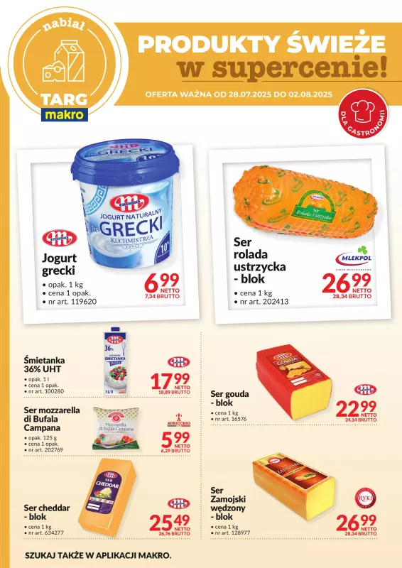 Makro - gazetka promocyjna Targ MAKRO - oferta świeża w super cenach!  