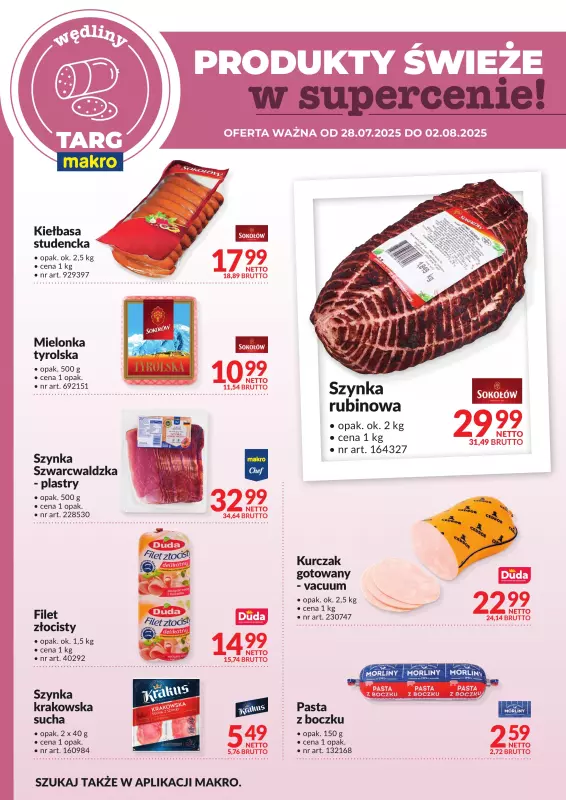 Makro - gazetka promocyjna Targ MAKRO - oferta świeża w super cenach!   - strona 3