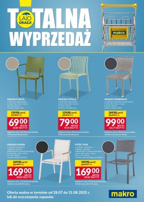 Makro - gazetka promocyjna Totalna wyprzedaż od poniedziałku 28.07 do niedzieli 31.08
