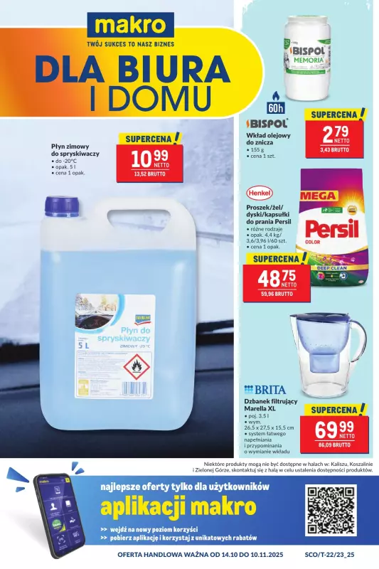 Makro - gazetka promocyjna Oferta dla biura i domu od wtorku 14.10 do poniedziałku 10.11