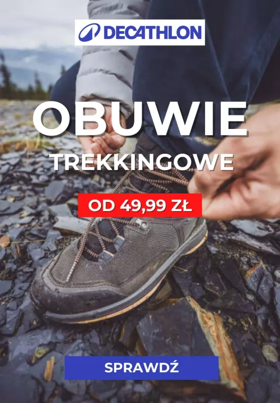 Decathlon - gazetka promocyjna Obuwie trekkingowe i turystyczne od 49,99 zł od poniedziałku 29.07 