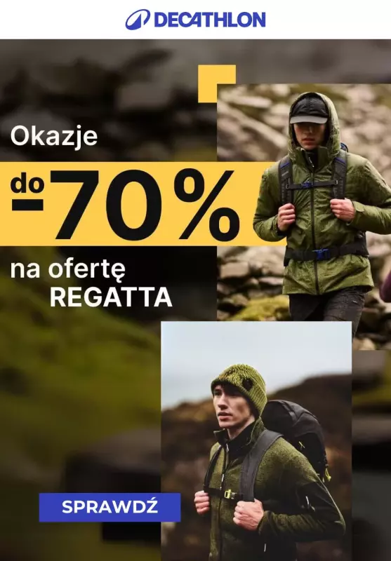 Decathlon - gazetka promocyjna Okazje do -70% na ofertę Regata od wtorku 24.09 