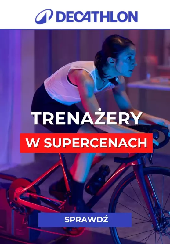 Decathlon - gazetka promocyjna Trenażery rowerowe w supercenach od czwartku 10.10 