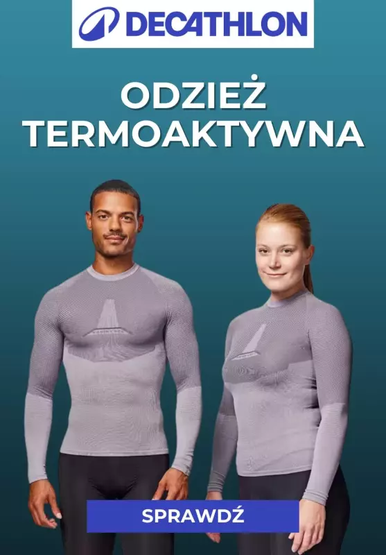 Decathlon - gazetka promocyjna Odzież termoaktywna dla całej rodziny od piątku 11.10 