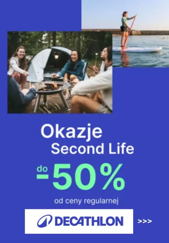 Decathlon - gazetka promocyjna Do -50% okazje second life od poniedziałku 14.10 