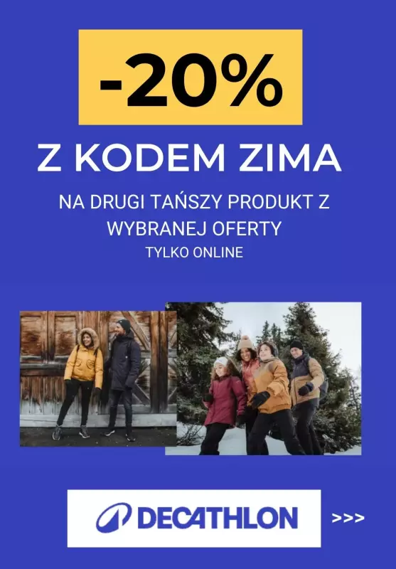 Decathlon - gazetka promocyjna -20% na drugi produkt z kodem od wtorku 05.11 do niedzieli 17.11