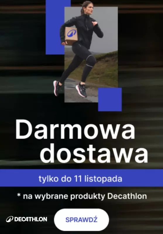 Decathlon - gazetka promocyjna Darmowa dostawa do paczkomatów Inpost od piątku 08.11 do poniedziałku 11.11