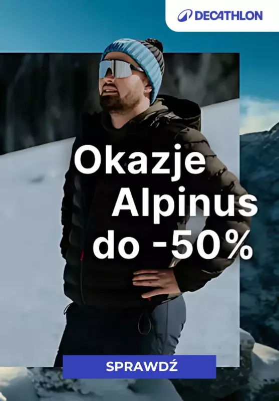 Decathlon - gazetka promocyjna Do -50% na markę Alpinus od piątku 22.11 