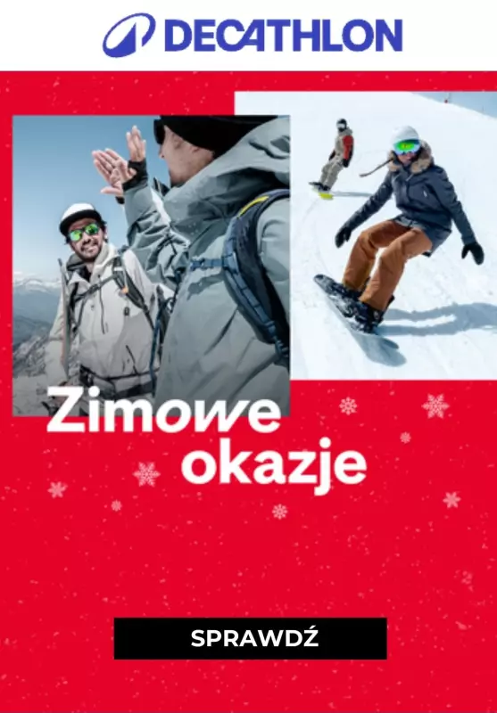 Decathlon - gazetka promocyjna Zimowe okazje od poniedziałku 30.12 