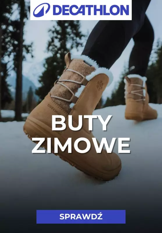 Decathlon - gazetka promocyjna Buty turystyczne zimowe od środy 22.01 